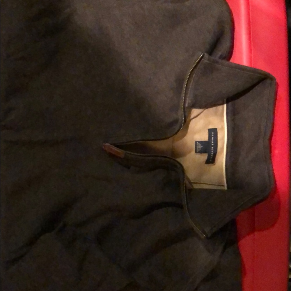 Brown 1/4 Banana Republic 1/4 zip